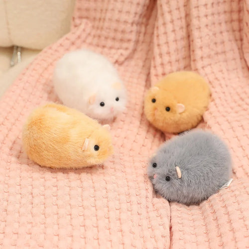 13/35CM Cute Golden hamster Plush Pillow Toys Soft Stuffed Pet Animal Doll Small Mouse Pendant Keychain Funny Gifts for Kids Atypical Journey Store