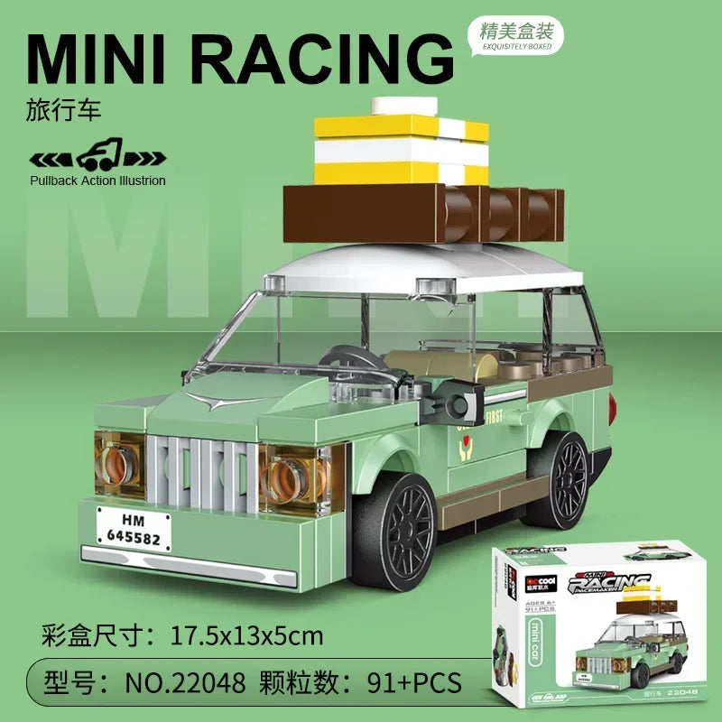 Racing Car Bus Engineering Vehicle Ambulance Pull Back Model Building Blocks Brick Toys Children Boys Compatible With Lego Atypical Journey Store