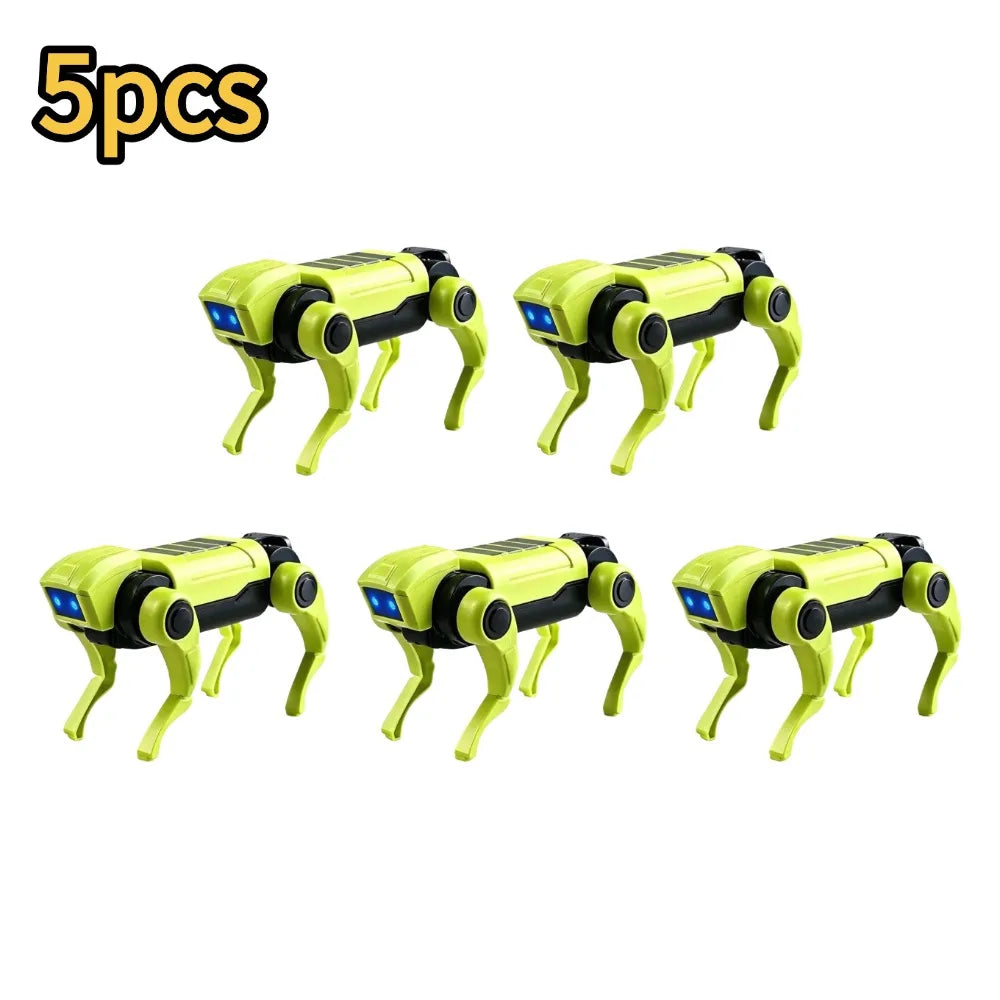 1-10PCS DIY Assembly RC Robot Dog Toy Remote Control Mechanical Robot Kit Science Teaching Model Electric Set Gift For Boys Kids Atypical Journey Store