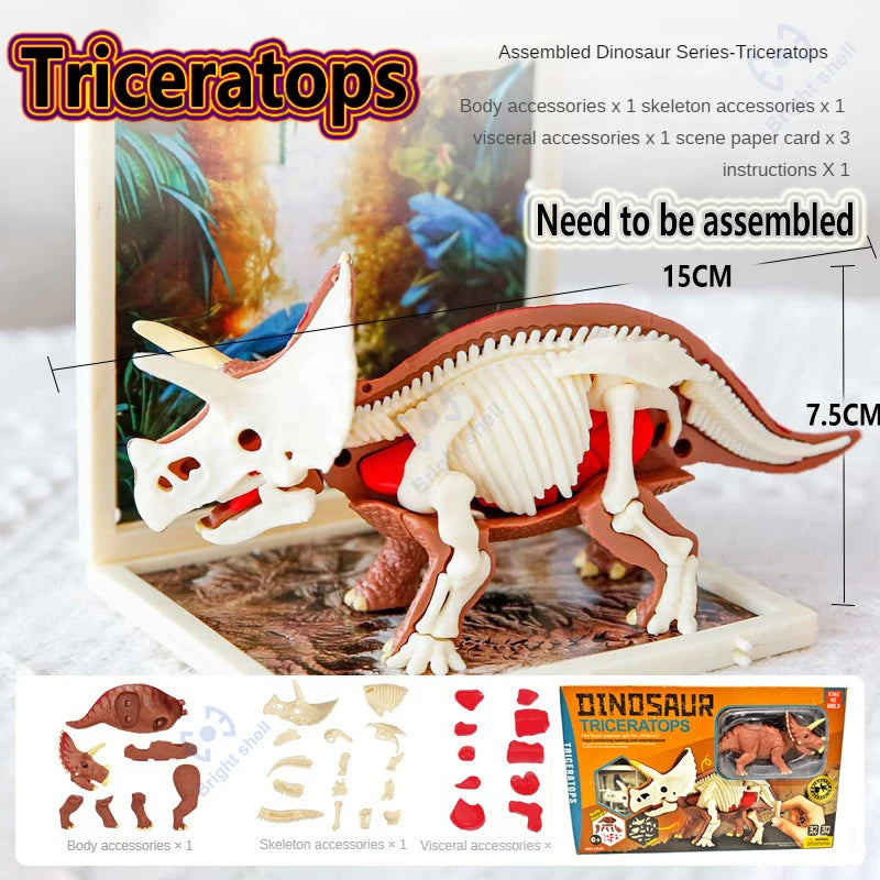 Jurassic World Kids Dinosaur Toy DIY Fossil Archaeology Excavation Kit Skeletons Dig Stem Science Educational Toys for Children Atypical Journey Store