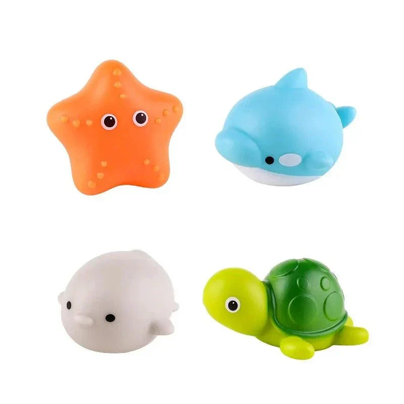 Floating Light-Up Animal Bath Pool Toys for Kids Age 3-5 - Set of 9 Fun Bath Time Accessories Atypical Journey Store