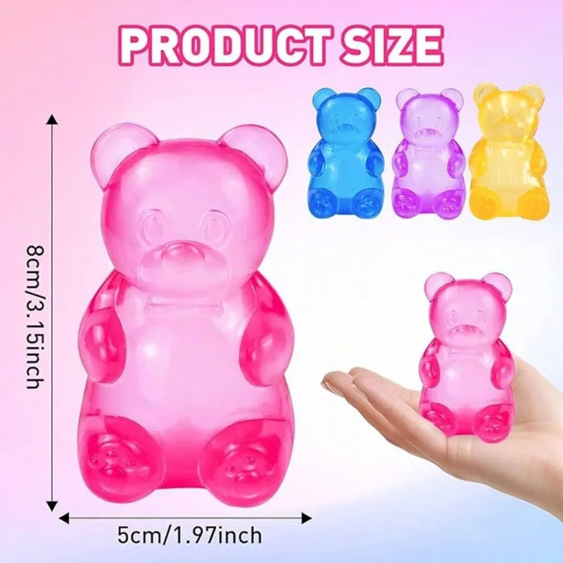 NEEDOH Soft Gummy Bear Fidget Squeeze Toy TPR Sensory Stress Relief Toy Kids Birthday Party Gift Atypical Journey Store