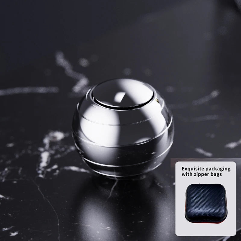 EDC Finger Decompression Metal Desktop Gyroscope Finger Stress-Relieving Toy Stress Relief Visual Fidget Spinner Children's Gift Atypical Journey Store