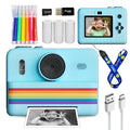 Kids Instant Camera with Dual Cameras, Flashlight, 32GB Memory Card & Color Pencils - Perfect Gift for Boys and Girls Atypical Journey Store