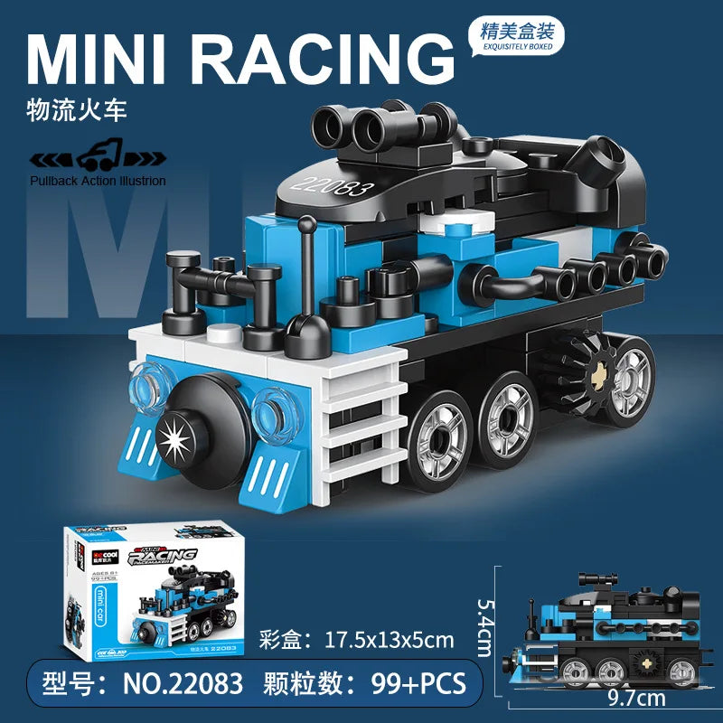 Racing Car Bus Engineering Vehicle Ambulance Pull Back Model Building Blocks Brick Toys Children Boys Compatible With Lego Atypical Journey Store