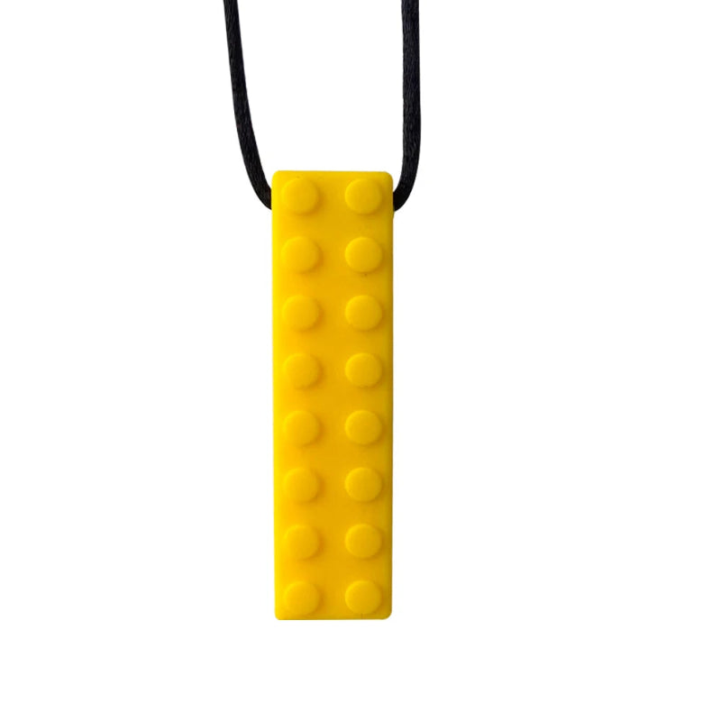 1pcs Silicone Teether Kids Chew Necklace Sensory Chewy Pendant Oral Motor Toys Therapy Tools for Autism ADHD chidren's goods Atypical Journey Store