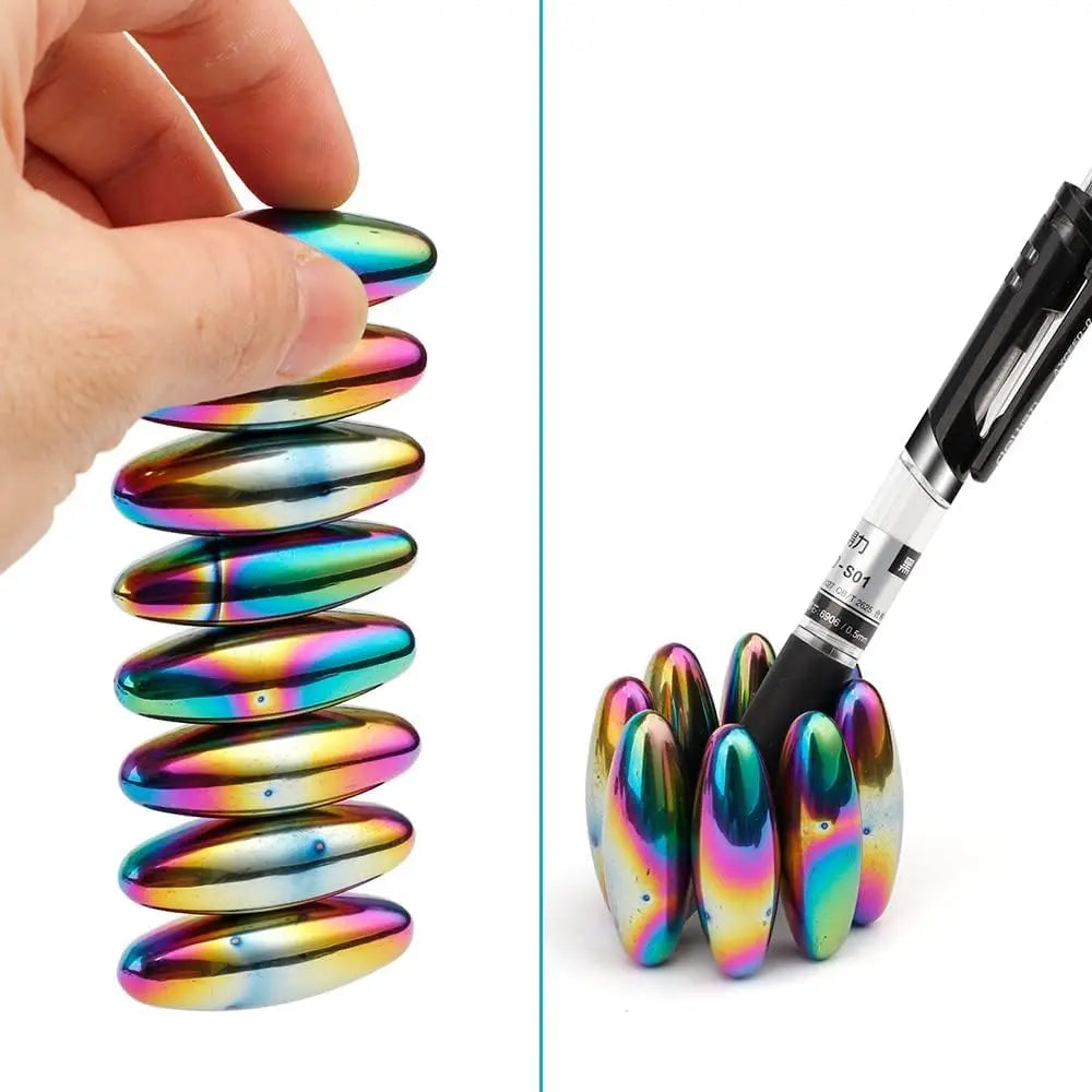 EDC Fidget Toys Oval Magnet Balls,Magnetic Bead Fidgeting Toy for Adult ADHD Autism Fridge Rattle Snake Magnets Sticker Anxiety Atypical Journey Store