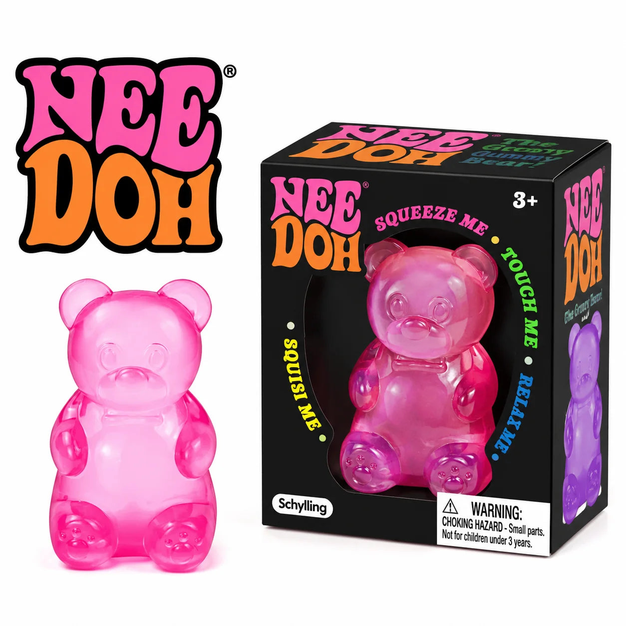 NEEDOH Soft Gummy Bear Fidget Squeeze Toy TPR Sensory Stress Relief Toy Kids Birthday Party Gift Atypical Journey Store