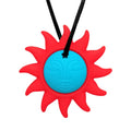 New Creative Sun Goddess Silicone Necklace for Children Fashion Chewable Teether Necklaces Girls Series Jewelry Gift Atypical Journey Store