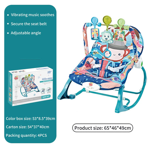 Baby Electric Rocking Chair Cradle with Music & Vibration for Newborns 0-2 Years - Multifunctional Sleep Shaker Atypical Journey Store