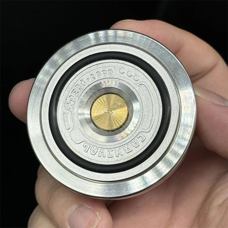 EDC Lucky Turntable Fidget Spinner Carnival Decompression Stainless Steel Roulette Anxiety Stress Relief Fingertip Gyro Toy Gift Atypical Journey Store