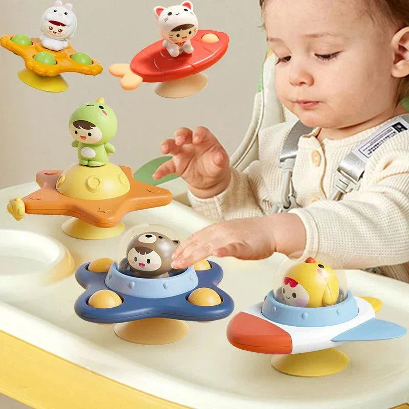 Montessori Baby Spin Cup - Sensory Bath Toy with Suction Base for Toddlers Atypical Journey Store