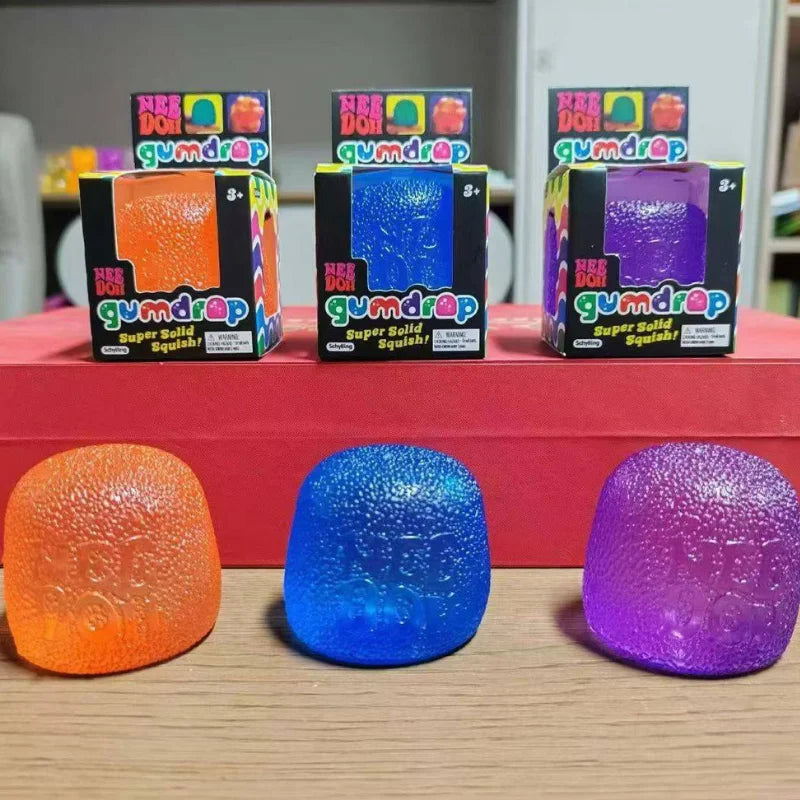 Schylling Mini Candy NeeDoh Gumdrop Soft Sensory Fidget Toy Stress Relief Squeeze Ball Blind Box Atypical Journey Store