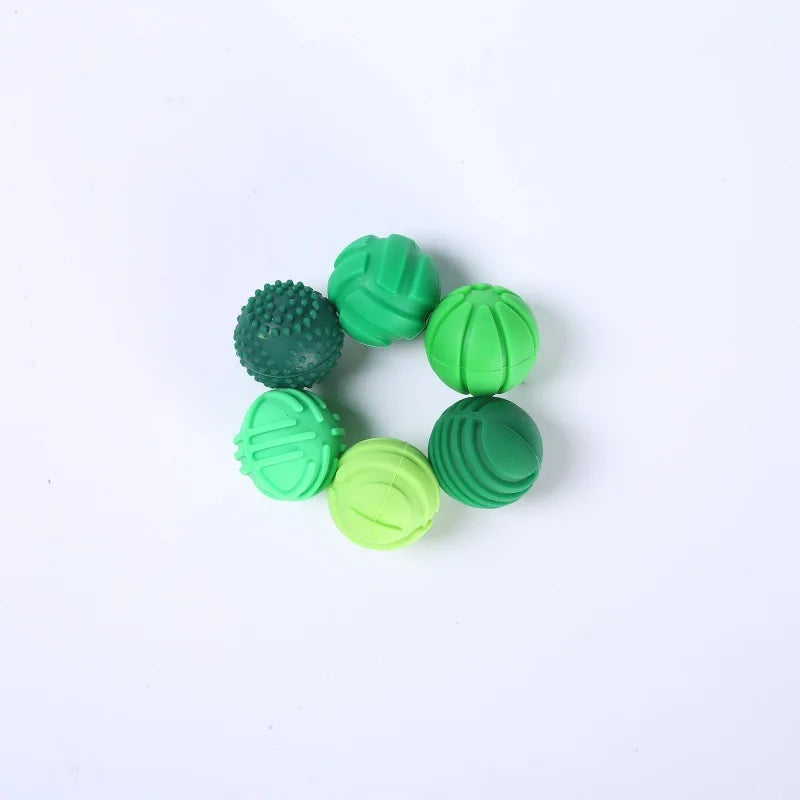 6pcs AHDH Silicone Magnetic Ball Stress Relief Toy Finger Stress Relief Educational Toy Novelty Magnetic Fidget Roller Atypical Journey Store