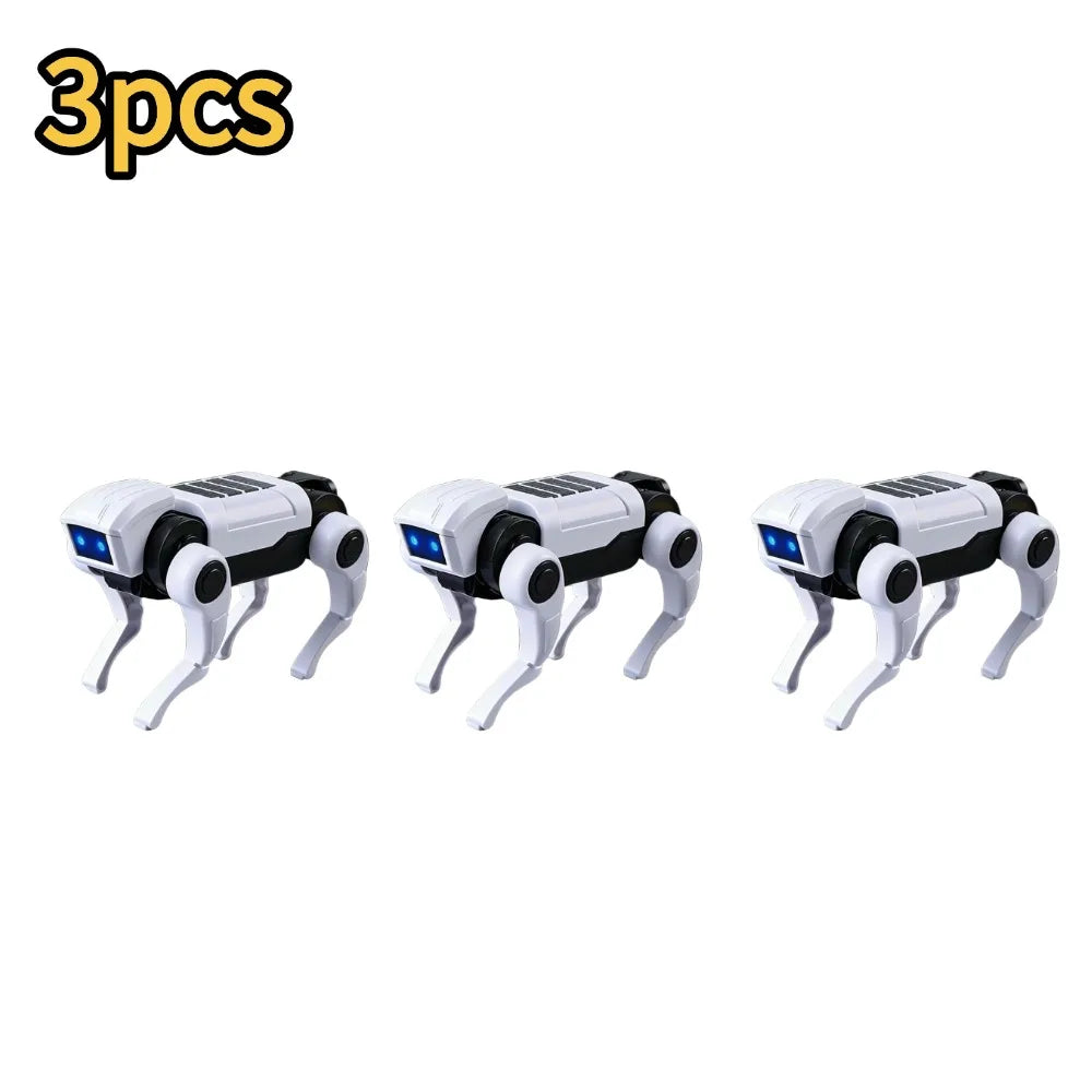 1-10PCS DIY Assembly RC Robot Dog Toy Remote Control Mechanical Robot Kit Science Teaching Model Electric Set Gift For Boys Kids Atypical Journey Store