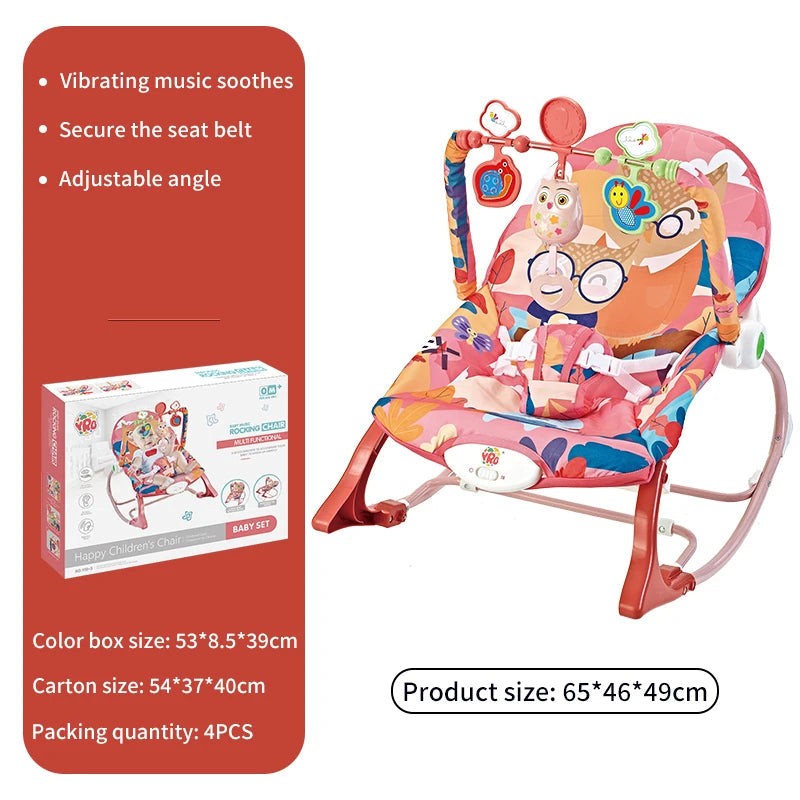 Baby Electric Rocking Chair Cradle with Music & Vibration for Newborns 0-2 Years - Multifunctional Sleep Shaker Atypical Journey Store