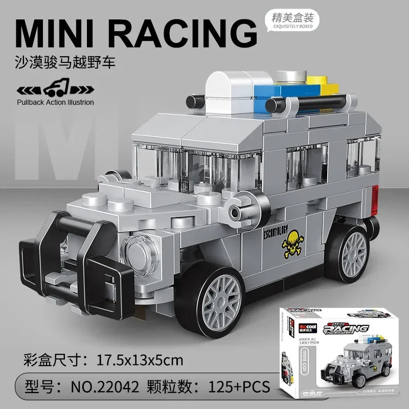 Racing Car Bus Engineering Vehicle Ambulance Pull Back Model Building Blocks Brick Toys Children Boys Compatible With Lego Atypical Journey Store
