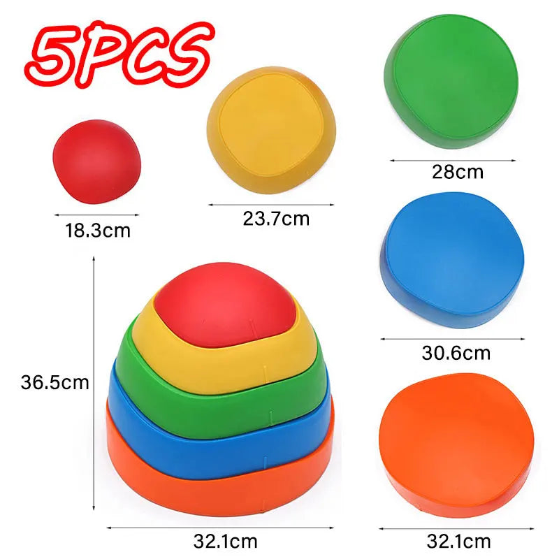 Children Outdoor Toy Balance Stepping stone Foot Tactile Sensory Integration Training Social Game Montessori  Autism Therapy Toy Atypical Journey Store