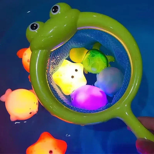 Floating Light-Up Animal Bath Pool Toys for Kids Age 3-5 - Set of 9 Fun Bath Time Accessories Atypical Journey Store