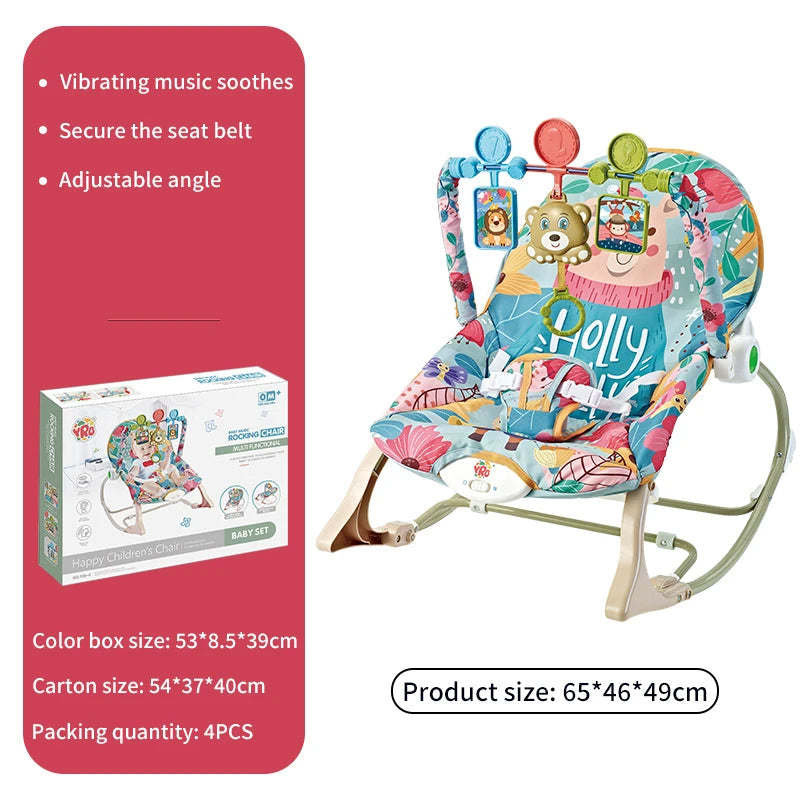 Baby Electric Rocking Chair Cradle with Music & Vibration for Newborns 0-2 Years - Multifunctional Sleep Shaker Atypical Journey Store