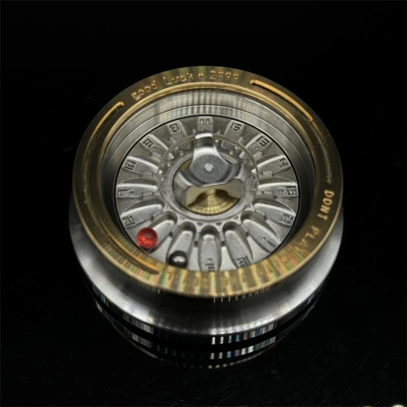 EDC Lucky Turntable Fidget Spinner Carnival Decompression Stainless Steel Roulette Anxiety Stress Relief Fingertip Gyro Toy Gift Atypical Journey Store