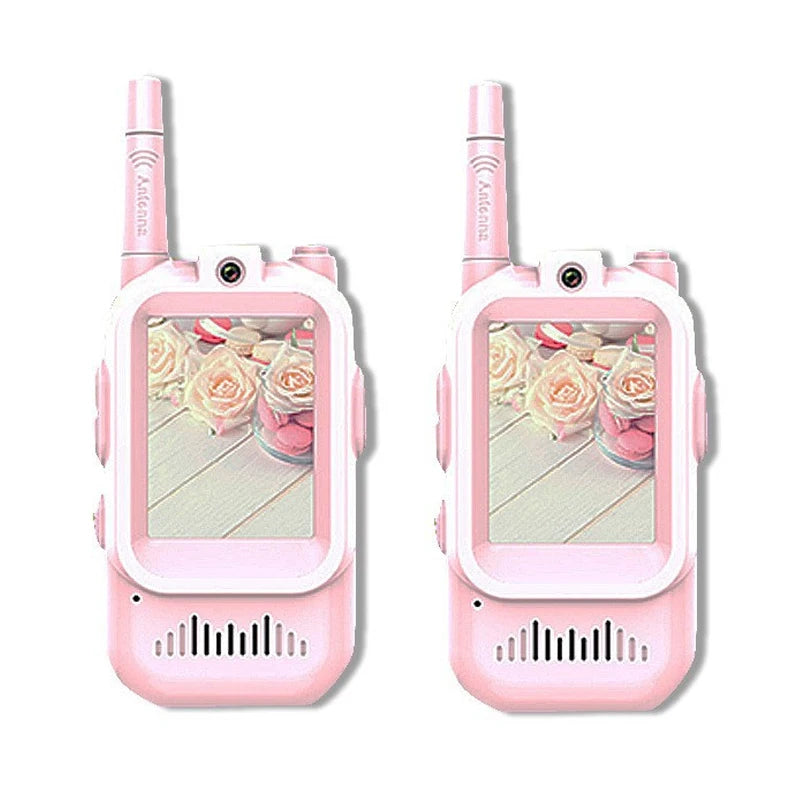 Video Walkie Talkies for Kids 2 Pack Rechargeable Toddler Toys for Indoor Camping Travel Birthday Gfits for Kids Ages 3-12 Atypical Journey Store