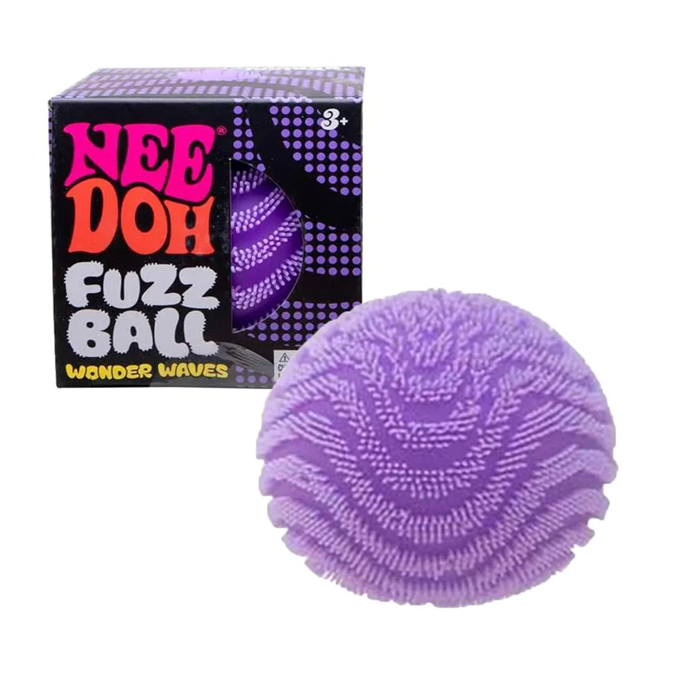 NeeDoh Fuzz Ball Blind Box, Schylling Soft Fuzzy Stress Relief Ball, Squishy Sensory Fidget Toy, Cute Desktop Collectible Gift Atypical Journey Store