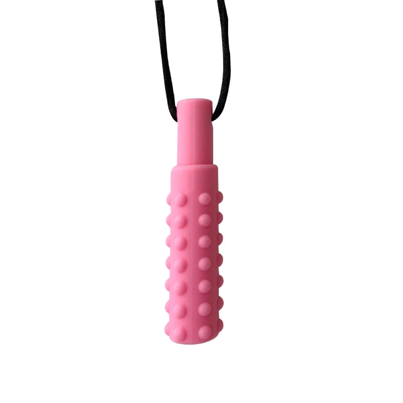 1pcs Silicone Teether Kids Chew Necklace Sensory Chewy Pendant Oral Motor Toys Therapy Tools for Autism ADHD chidren's goods Atypical Journey Store