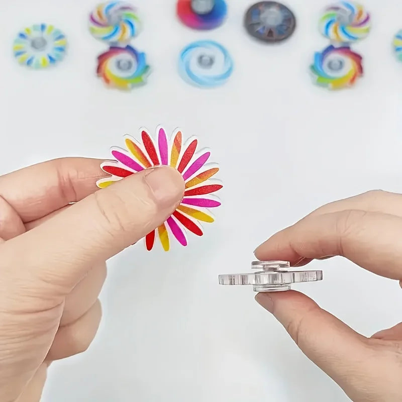 5/10/20pcs Mini Rainbow Fidget Spinner Sensory Stress Relief Toys Atypical Journey Store