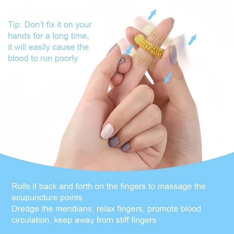 12pcs Acupressure Fidget Rings Set for Stress Relief and Sensory Stimulation - Finger Massager Toys for Teens and Adults Atypical Journey Store
