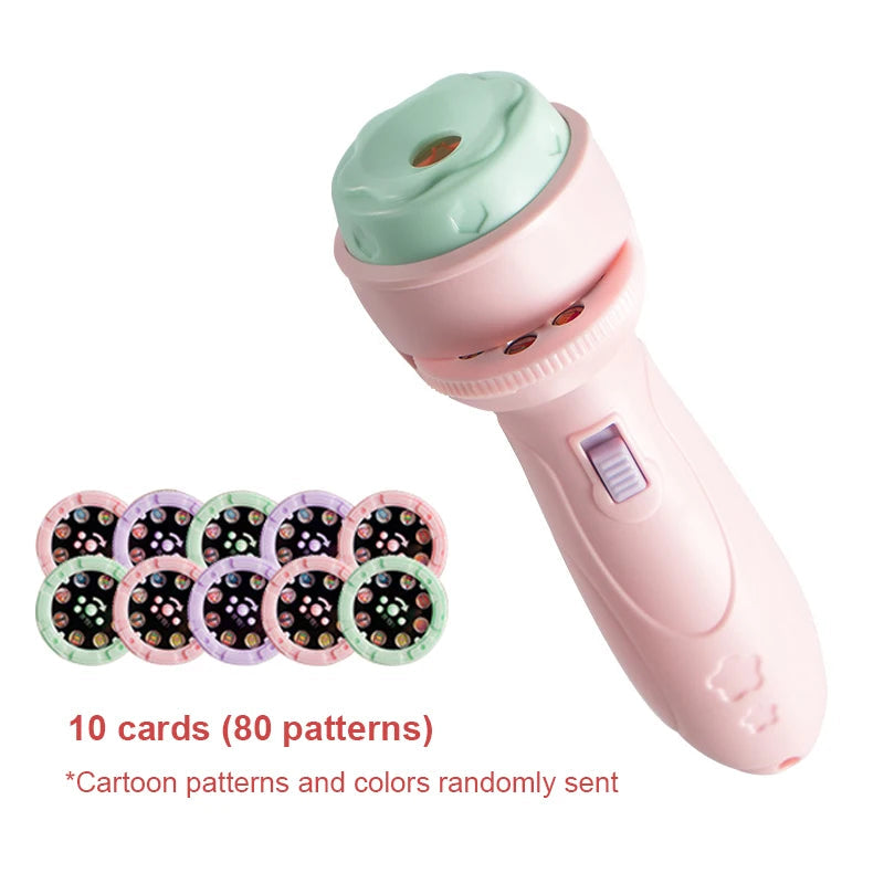 Educational Projector Flashlight Toy for Kids - Luminous Cartoon Patterns for Early Learning and Development Atypical Journey Store