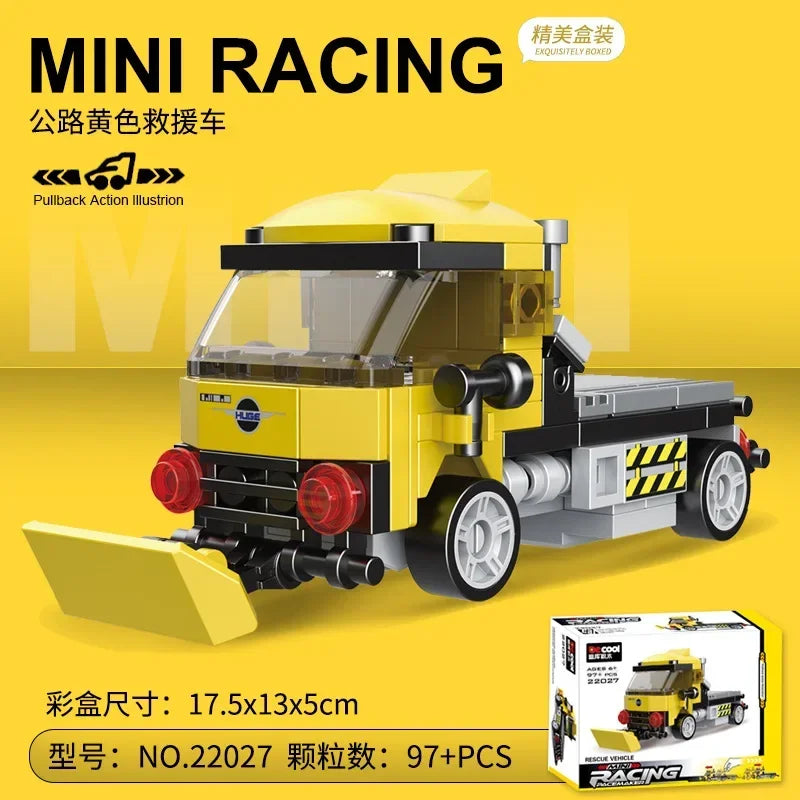 Racing Car Bus Engineering Vehicle Ambulance Pull Back Model Building Blocks Brick Toys Children Boys Compatible With Lego Atypical Journey Store