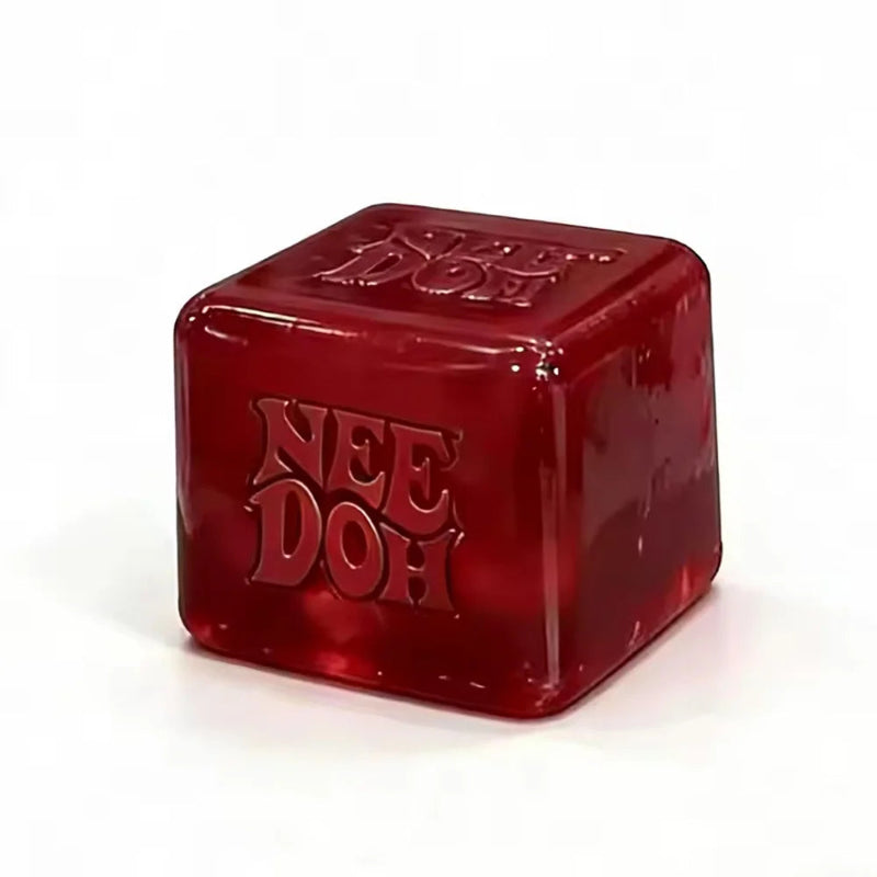Schylling NeeDoh Nice Cube Sensory Squeeze Toy with Super Solid Squish Stress Relief Anxiety Sensory Tool Stress Reliever Toys Atypical Journey Store
