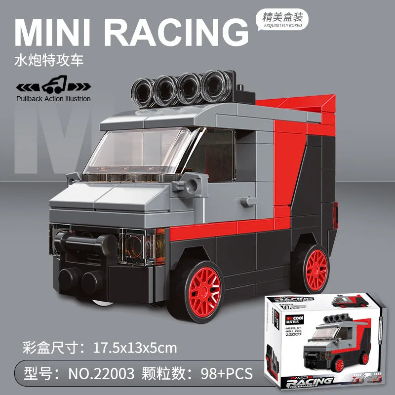 Racing Car Bus Engineering Vehicle Ambulance Pull Back Model Building Blocks Brick Toys Children Boys Compatible With Lego Atypical Journey Store
