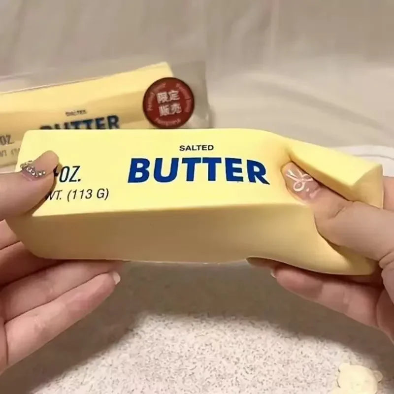 Realistic 14oz Big Size Butter Stick Chocolate Slow Rising Squishy Toy Slow Rebound Stress Relief Squeeze Sensory Fidget Toy Atypical Journey Store
