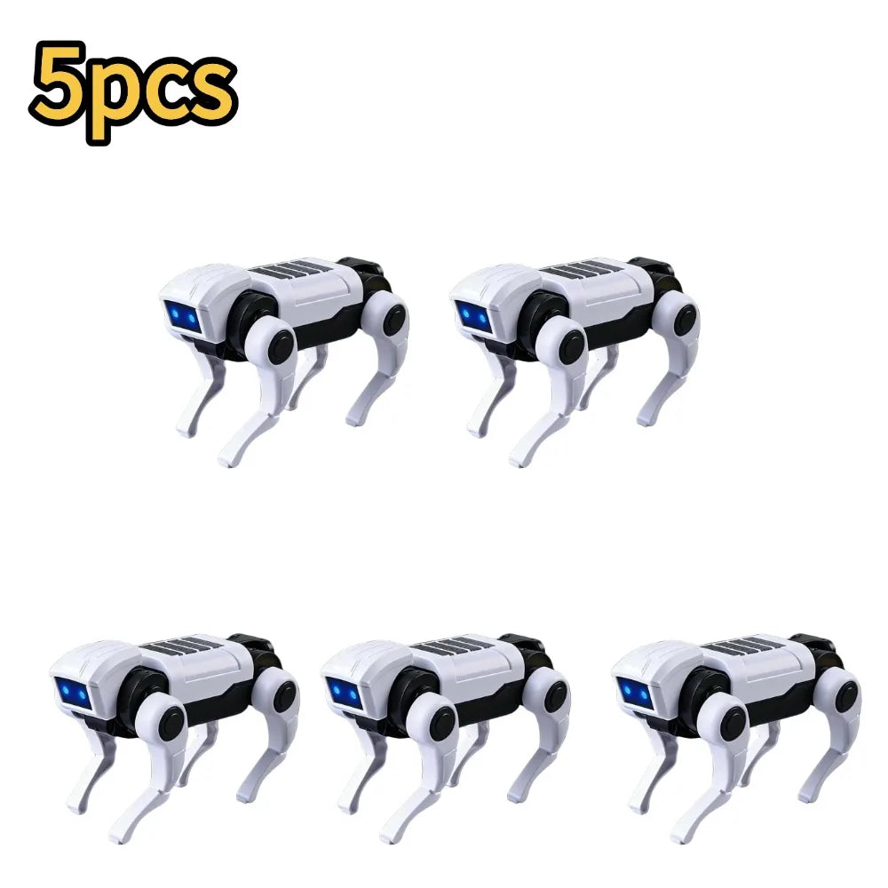 1-10PCS DIY Assembly RC Robot Dog Toy Remote Control Mechanical Robot Kit Science Teaching Model Electric Set Gift For Boys Kids Atypical Journey Store