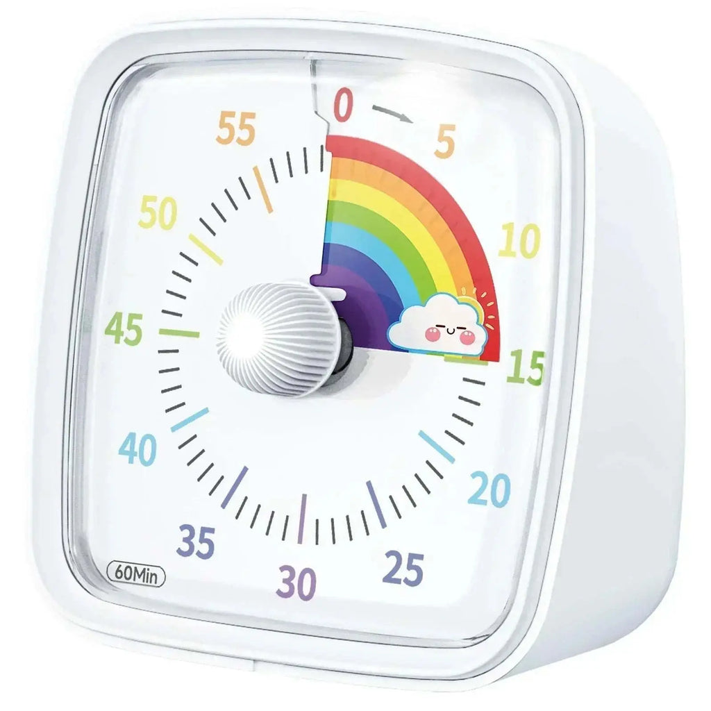 Children's night light digital timer with 60-minute countdown and square shape for home and school use