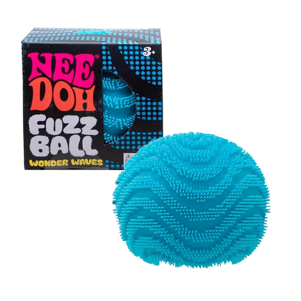 NeeDoh Fuzz Ball Blind Box, Schylling Soft Fuzzy Stress Relief Ball, Squishy Sensory Fidget Toy, Cute Desktop Collectible Gift Atypical Journey Store