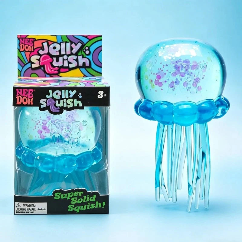NeeDoh Jelly Squish Stress Toy - Jellyfish Fidget & Sensory Squeeze for Anxiety Relief Atypical Journey Store