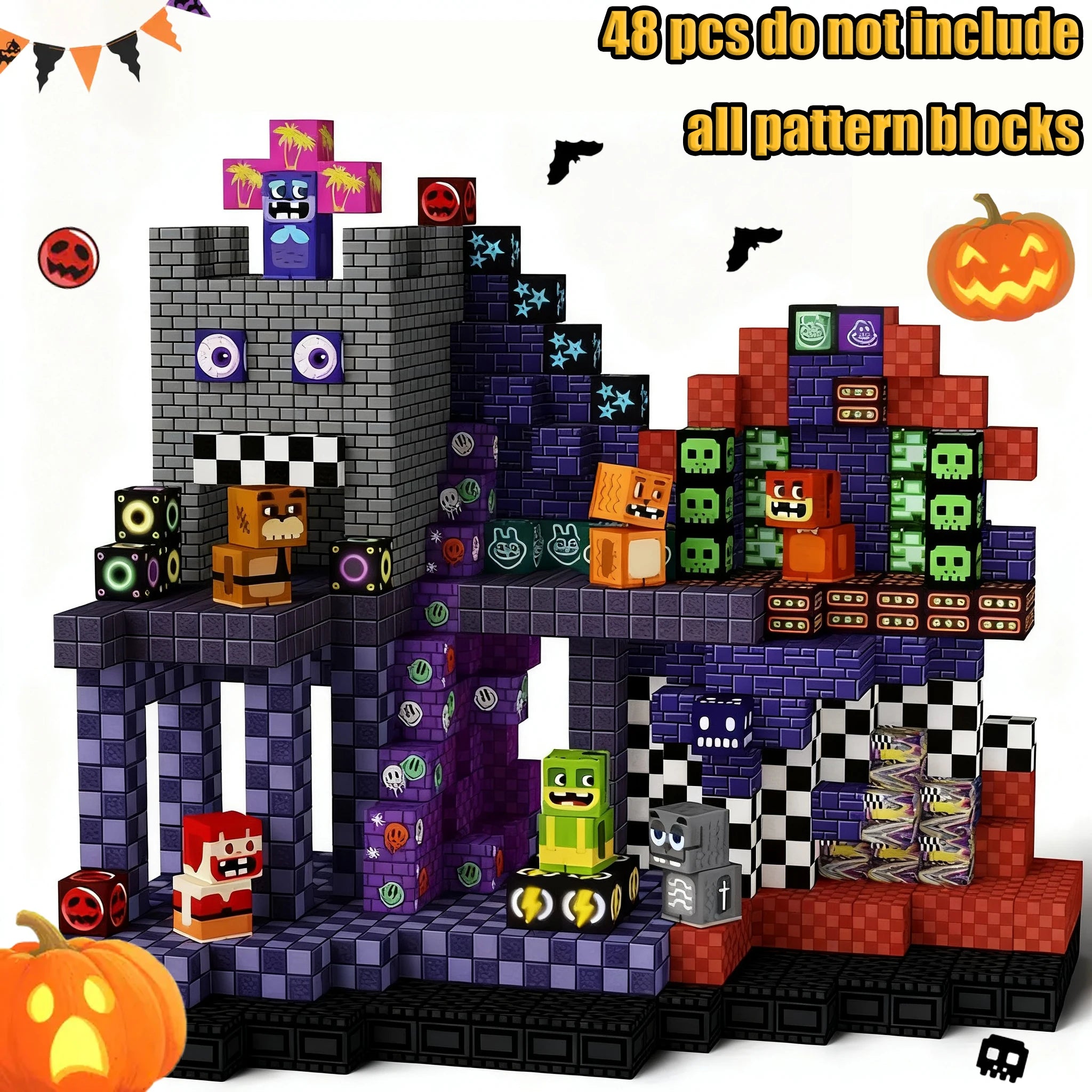 Magnetic Building Blocks Mine World Magnetic Mine Exploration Construction Brick Cube STEM Toy Set Gift for Boy Girl Children Atypical Journey Store