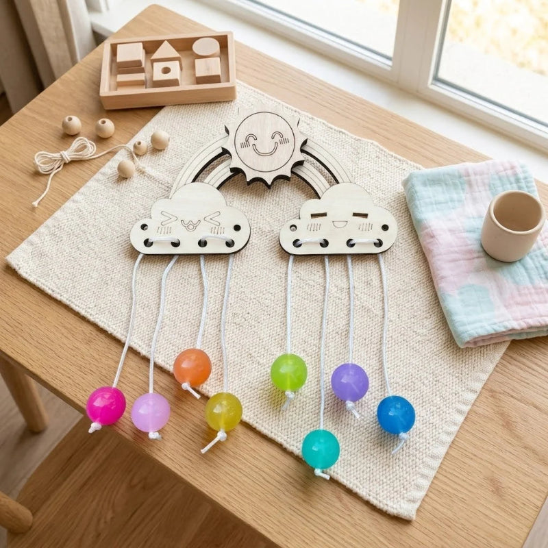 DIY Montessori Busy Board Accessories, Wooden Sensory Educational Toy, Fine Motor Skills & Cognitive Training Learning Toy for K Atypical Journey Store