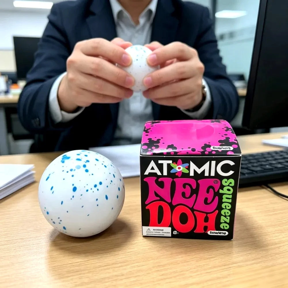 New Fun NeeDoh Snow Ball Crunch Snow Ball Pinching Music Squeezing Release Emotional Toy Sensory Toy Children's Gift