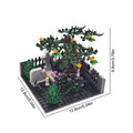 MOC Halloween Haunted House Building Block Toy Set DIY Assembly Horror Cemetery Scene Building Combination Party Decoration Gift Atypical Journey Store