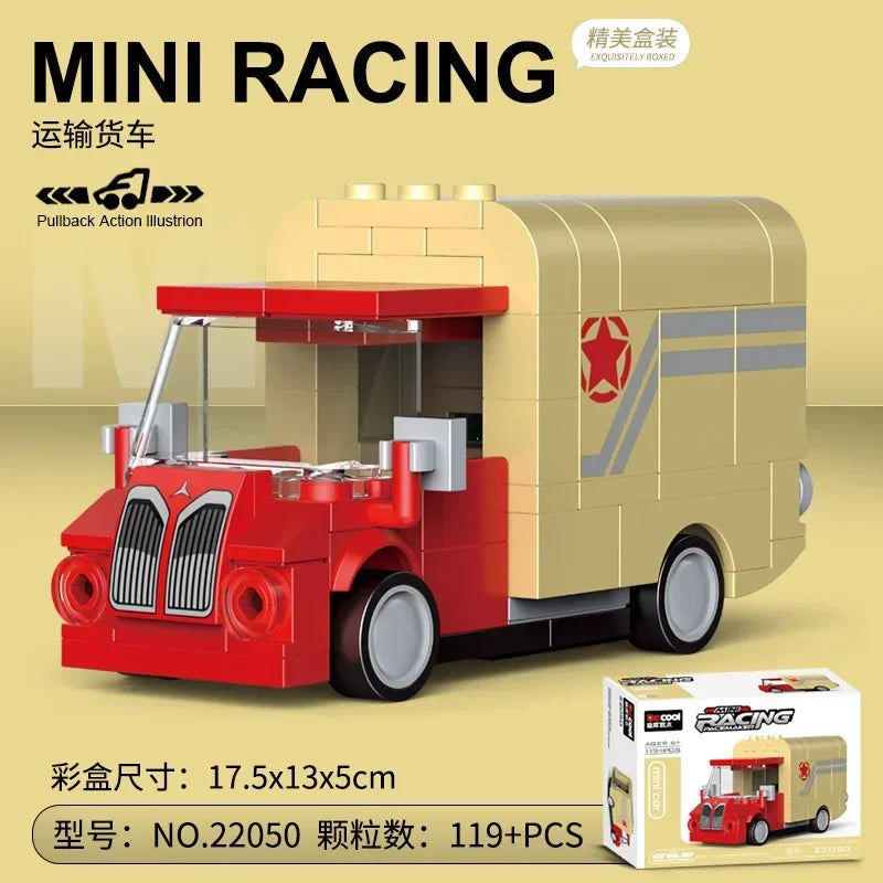 Racing Car Bus Engineering Vehicle Ambulance Pull Back Model Building Blocks Brick Toys Children Boys Compatible With Lego Atypical Journey Store
