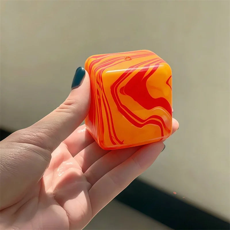 Nice Cube Rainbow Marbled Sensory Toy Maltose Stuffed Slow Rising Anxiety Relief Hand Exercise Ball ADHD Autism for Adults Gift Atypical Journey Store