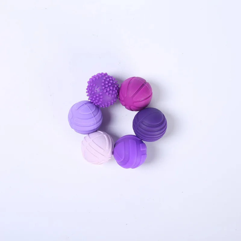 6pcs AHDH Silicone Magnetic Ball Stress Relief Toy Finger Stress Relief Educational Toy Novelty Magnetic Fidget Roller Atypical Journey Store