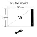 3 Level Dimmable Led Drawing Copy Pad Board for Baby Toy A4 Creativity Painting Educational Toys for Children Gifts