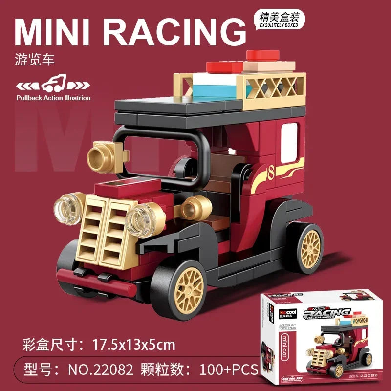 Racing Car Bus Engineering Vehicle Ambulance Pull Back Model Building Blocks Brick Toys Children Boys Compatible With Lego Atypical Journey Store