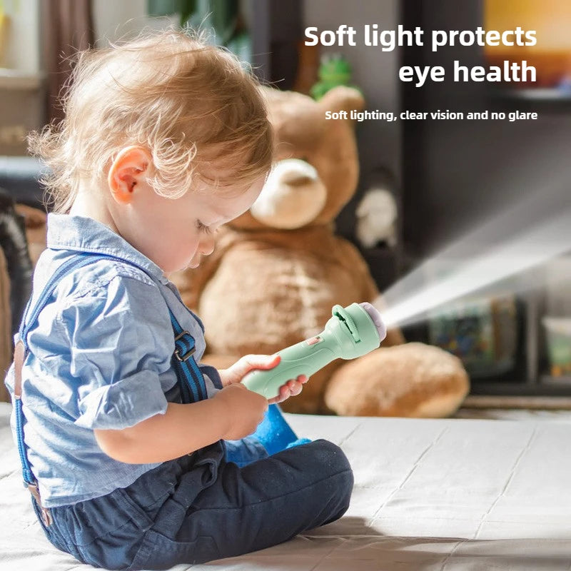 Educational Projector Flashlight Toy for Kids - Luminous Cartoon Patterns for Early Learning and Development Atypical Journey Store