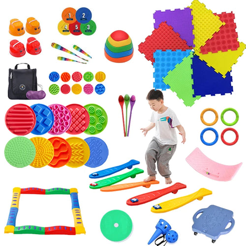 Children Outdoor Toy Balance Stepping stone Foot Tactile Sensory Integration Training Social Game Montessori  Autism Therapy Toy Atypical Journey Store
